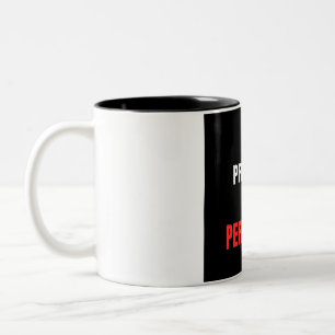 Progress Over Perfection Powerlifting Gym Motivati Two-Tone Coffee Mug