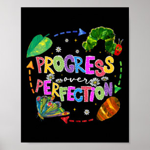 Progress Over Perfection Teacher Back To School Poster