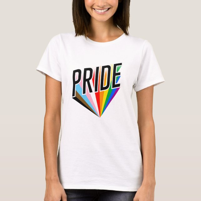 Progress Pride Burst T-Shirt (Front)