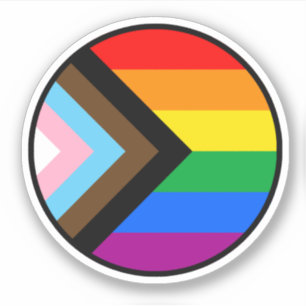Progress Pride Circle Sticker