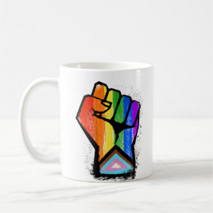 Progress Pride Fist Coffee Mug