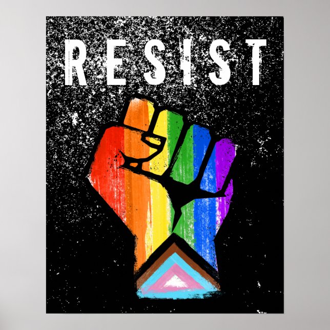Progress Pride Fist Poster (Front)
