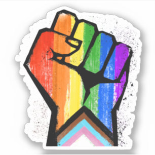 Progress Pride Fist Sticker