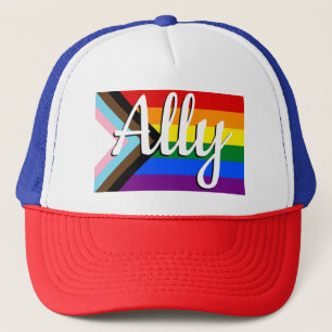 Progress Pride Flag Ally Trucker Hat