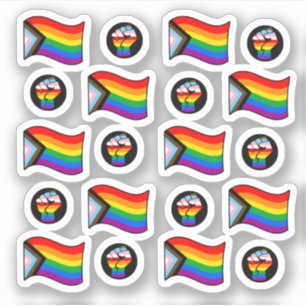 Progress Pride Flag Collection Sticker