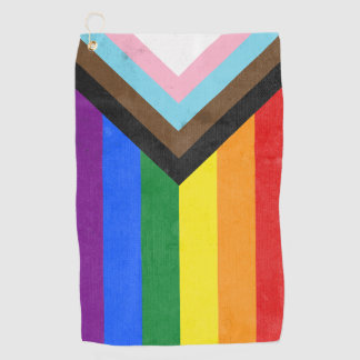 Progress Pride Flag Golf Towel