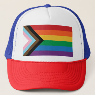Progress Pride Flag - Inclusive Gay Pride Hat