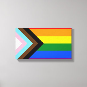 Progress Pride Flag LGBTQ+ Canvas Print