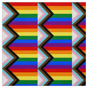 Progress Pride Flag LGBTQ+ Fabric