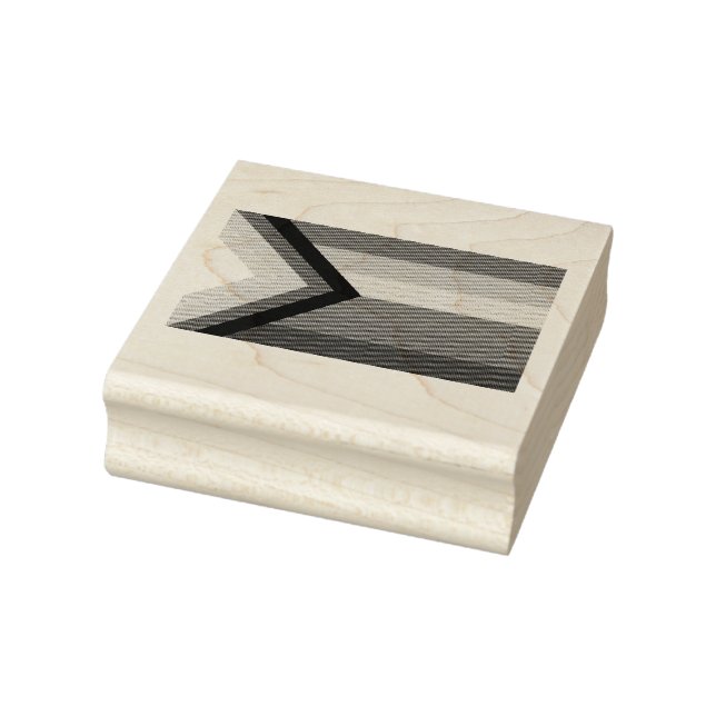 Progress Pride Flag LGBTQ+ Rubber Stamp (Stamp)