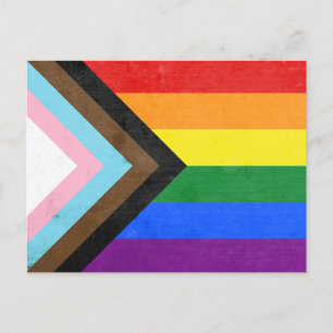 Progress Pride Flag Postcard