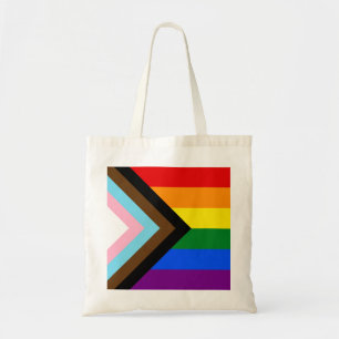 Progress Pride Flag Tote Bag