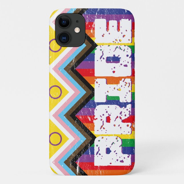 Progress Pride LGBTQ  Case-Mate iPhone Case (Back)