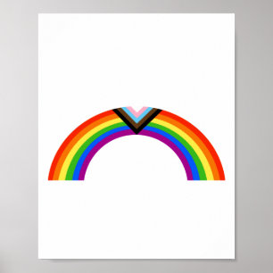 Progress Pride Rainbow Arch Poster