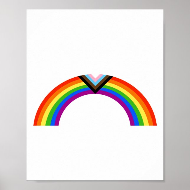 Progress Pride Rainbow Arch Poster (Front)