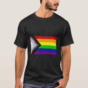 Progress Pride Rainbow Flag For Inclusivity T-Shirt