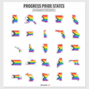 Progress Pride States (A-M)