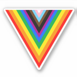 Progress Pride Triangle Sticker