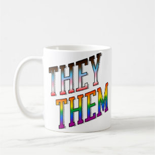 Progress Pronouns They Them Coffee Mug