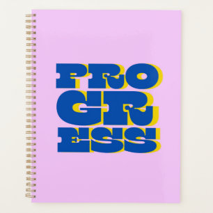 Progress Quote for New Year Resolutions Planner