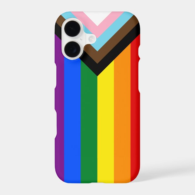 Progress Rainbow Flag Case, Pride, LGBTQ  (Back)