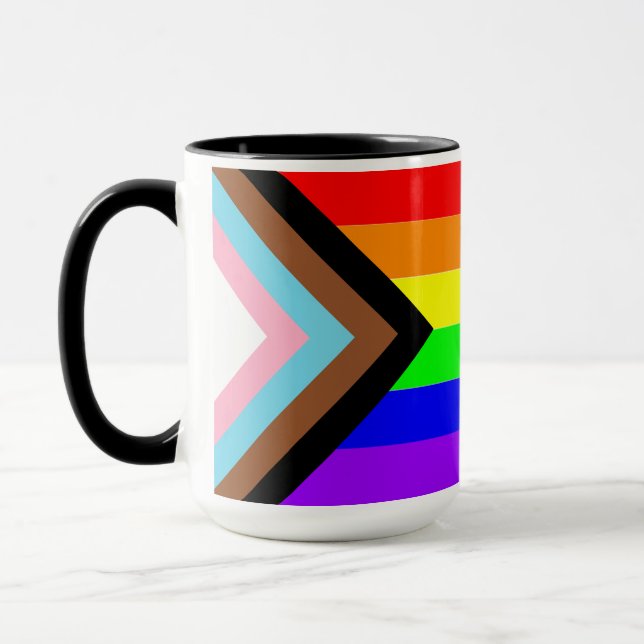 Progress Rainbow Pride Mug (Left)