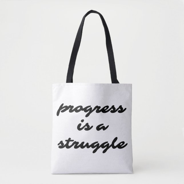 Progress Shoulder Tote Bag (Front)