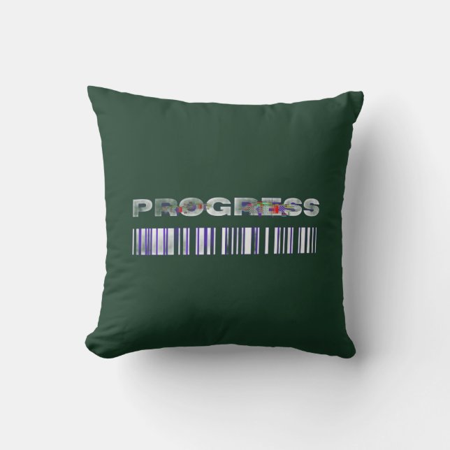 Progress – Small Steps, Big Growth Cushion (Front)