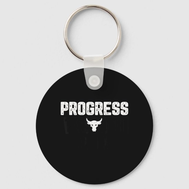 Progress Through Pain Key Ring (Front)