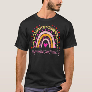 Progressive Care Nurse Leopard Rainbow Nurse's Wee T-Shirt