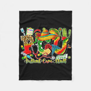Progressive Care Unit Pcu Cinco De Mayo Mexican Nu Fleece Blanket