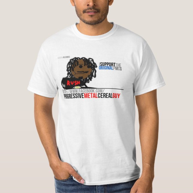 Progressive Metal Cereal Guy T-Shirt (Front)