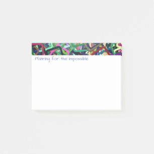 Progressive, Modern Abstract Theme Vivid Post-it Notes