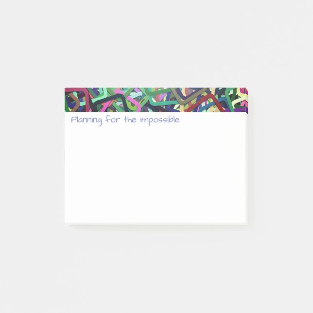 Progressive, Modern Abstract Theme Vivid Post-it Notes (Front)
