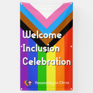 Progressive PRIDE Flag Banner - Vertical