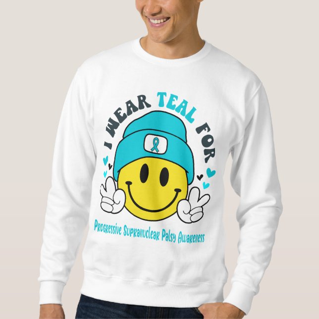 Progressive Supranuclear Palsy Awareness Ribbon  Sweatshirt (Front)
