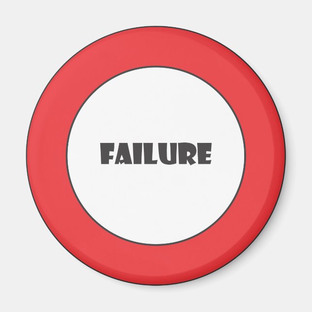 Prohibiting failure sign magnet (Front)