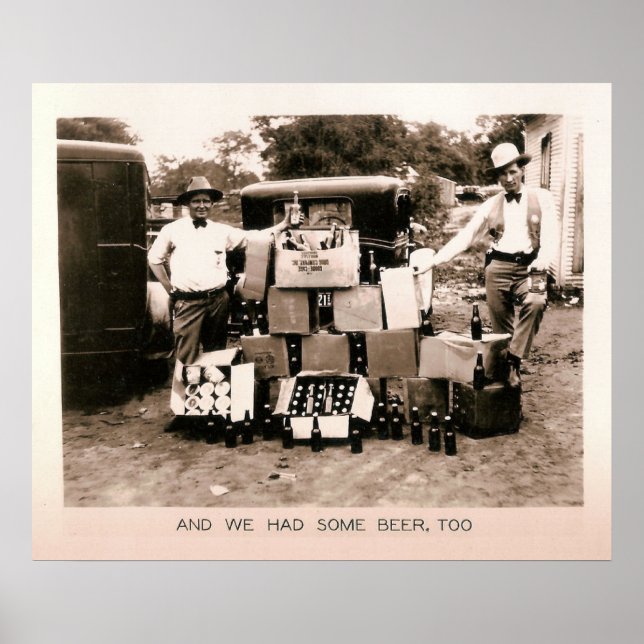 Prohibition Beer Raid, Kilgore, TX 1931 Poster (Front)