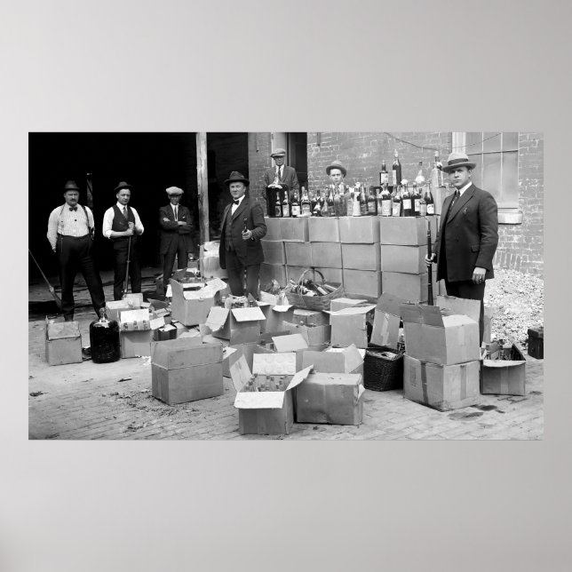 PROHIBITION BOUNTY - FEDERAL AGENT RAID 1922 POSTER (Front)