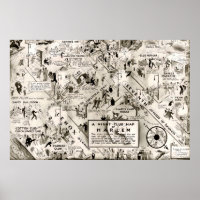 Prohibition Era Harlem, New York Speakeasy Map