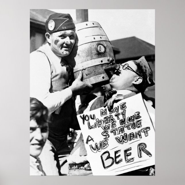 PROHIBITION - VETERANS WANT BEER POSTER (Front)