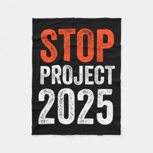 Project 2025 Anti Trump Fleece Blanket
