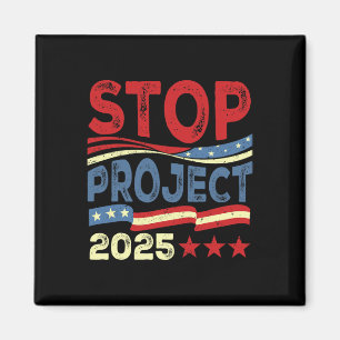 Project 2025 Anti Trump Usa Flag Political Women M Magnet