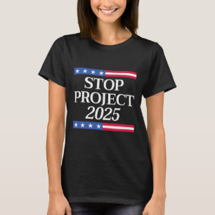 Project 2025 Anti Trump Usa Flag Political Women M T-Shirt