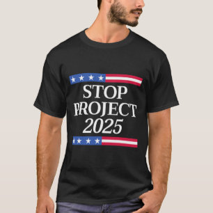 Project 2025 Anti Trump Usa Flag Political Women M T-Shirt