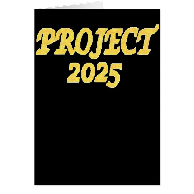 Project 2025 Halloween Card (Front)
