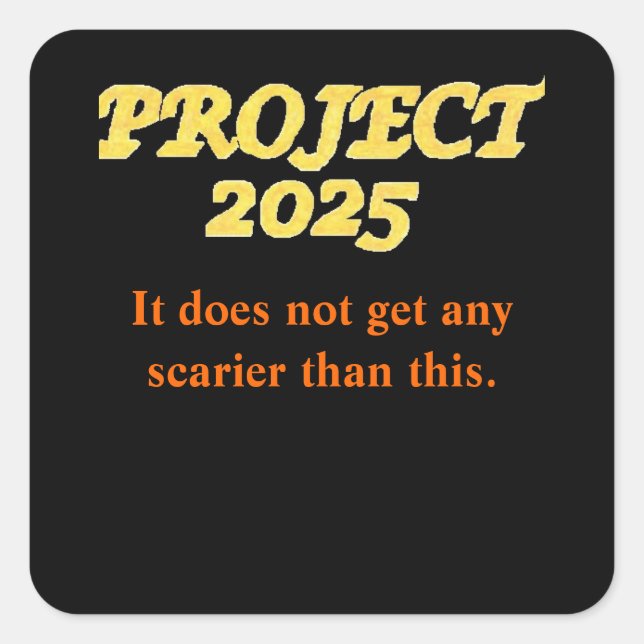 Project 2025 Sticker (Front)