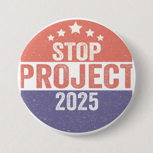 Project 2025 Trump American Patroitic USA Election 7.5 Cm Round Badge