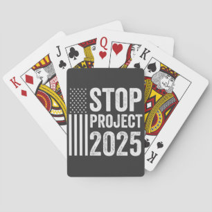 Project 2025 Trump American Republican USA Playing Cards