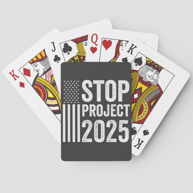 Project 2025 Trump American Republican USA Playing Cards (Back)